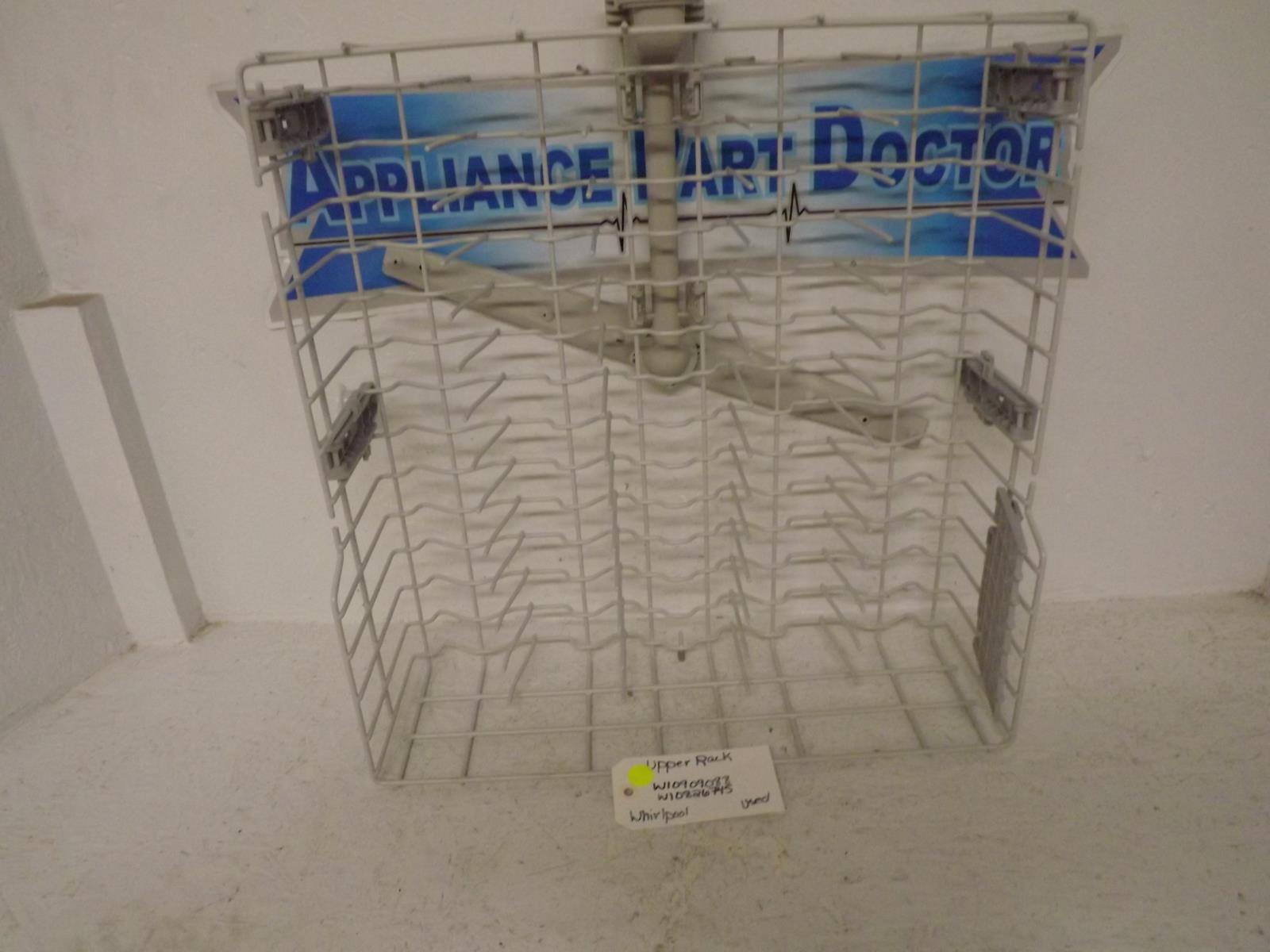 Whirlpool Dishwasher W10909088 W10826745 Upper Rack Used Whirlpool Dishwasher W10909088 W10826745 Upper Rack Used